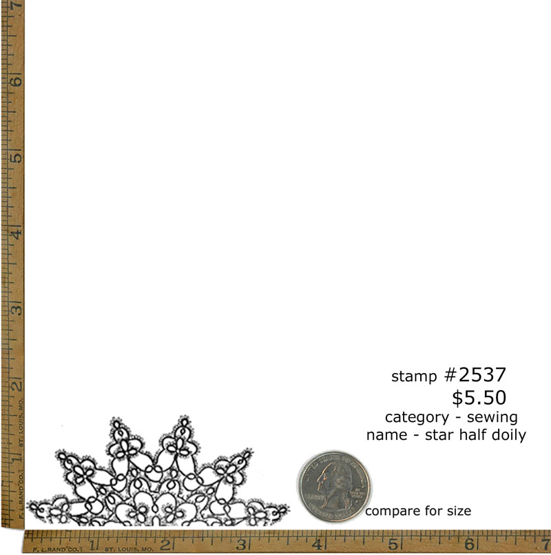 #2537 - Star Half Doily - Sewing